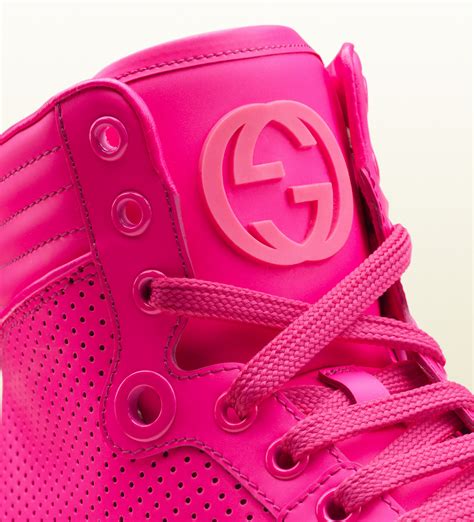 gucci coda pink|Gucci Coda Neon Leather High.